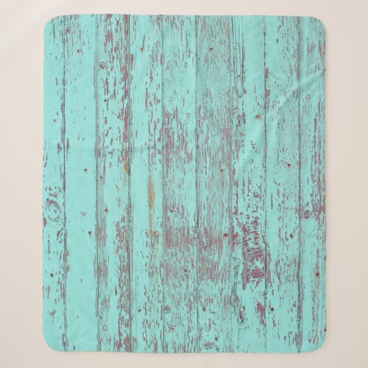 Textielhoutkap aqua background sherpa deken (Voorkant)