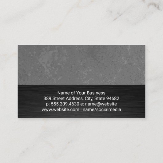 Textielkleurblok Visitekaartje (Achterkant)