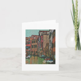 Textielkunst Venetië Notecard Kaart