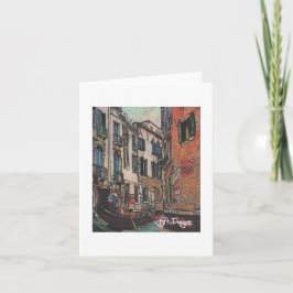 Textielkunst Venetië Notecard Kaart