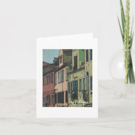 Textielkunst Venetië Notecard Kaart