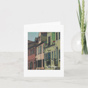 Textielkunst Venetië Notecard Kaart
