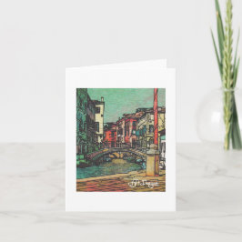 Textielkunst Venetië Notecard Kaart