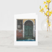 Textielkunst Venetië Notecard Kaart (Gele Bloem)