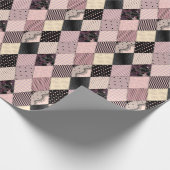 Textiellingerie: Patchwork Patroon Cadeaupapier (Hoek)