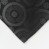 Textiellingerie: Patchwork Patroon Fleece Deken (Hoek)