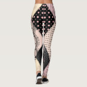 Textiellingerie: Patchwork  Patroon Leggings (Achterkant)