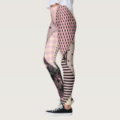 Textiellingerie: Patchwork  Patroon Leggings (Links)