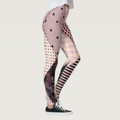 Textiellingerie: Patchwork  Patroon Leggings (Rechts)
