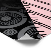 Textiellingerie: Patchwork Patroon Poster (Hoek)
