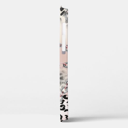 Textielluipaard: bloemenkettingpatroon. Case-Mate iPhone case (Achterkant / Links)