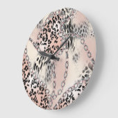 Textielluipaard: bloemenkettingpatroon. grote klok (Hoek)