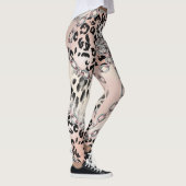 Textielluipaard: bloemenkettingpatroon. leggings (Rechts)