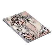 Textielluipaard: bloemenkettingpatroon. notitieboek (Rechterzijde)