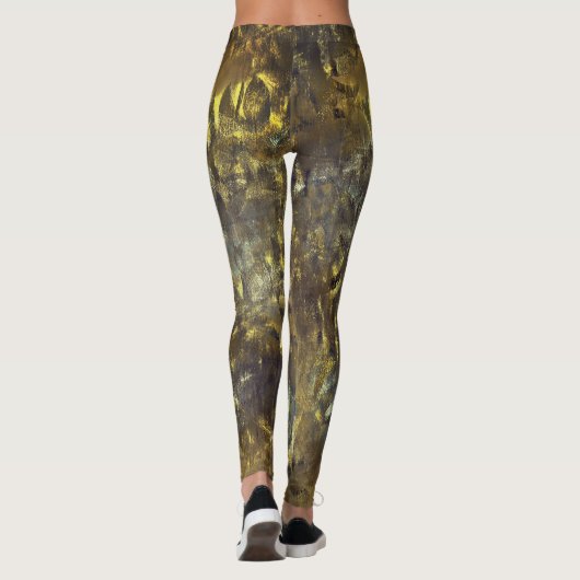 Textielmengsel van ruwe vlekken en vuil en "regen" leggings (Achterkant)