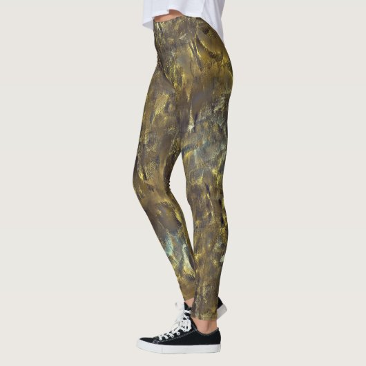 Textielmengsel van ruwe vlekken en vuil en "regen" leggings (Links)