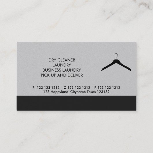 TextielMode Boutique Minimale Hanger Visitekaartje (Achterkant)