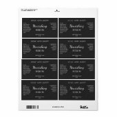 Textielolie uit kolenpapier Serumlabels Etiket (Full Sheet)