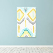 Textielonderdruk II Canvas Afdruk (Insitu (Houten vloer))