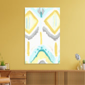 Textielonderdruk II Canvas Afdruk (Insitu (Woonkamer))