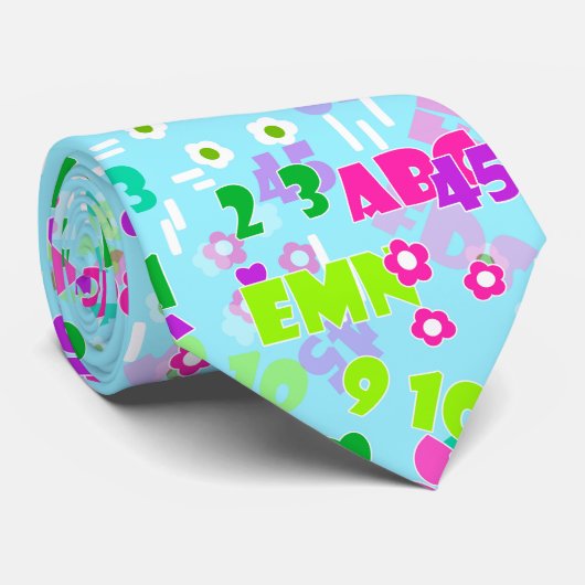 Textielonderwijs wiskunde natuurkunde studeren sch stropdas (Opgerold)