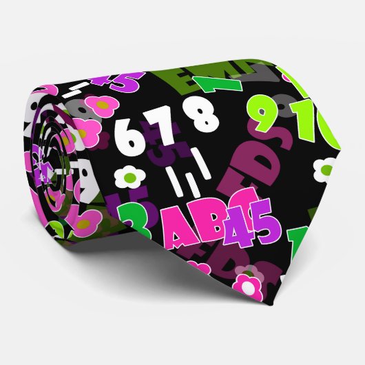 Textielonderwijs wiskunde natuurkunde studeren sch stropdas (Opgerold)