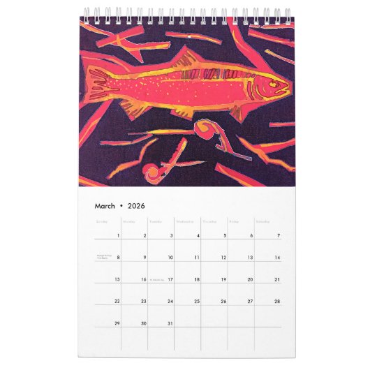 Textielontwerp Kalender (Mar 2026)