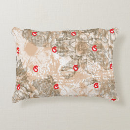  textielontwerp met bloemmotieven in accent kussen