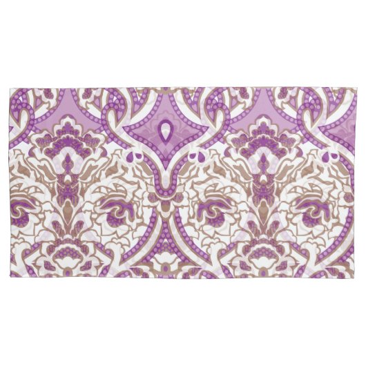  textielontwerp met ingewikkelde bloemen p kussensloop (Voorkant-Links)