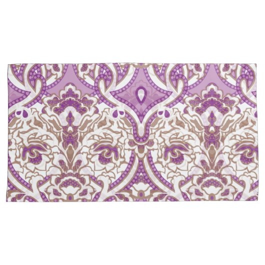  textielontwerp met ingewikkelde bloemen p kussensloop (Voorkant-Rechts)