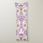  textielontwerp met ingewikkelde bloemen p lichaamskussen (Achterkant (Verticaal))