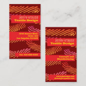 Textielontwerp Visitekaartje (Voorkant / Achterkant)