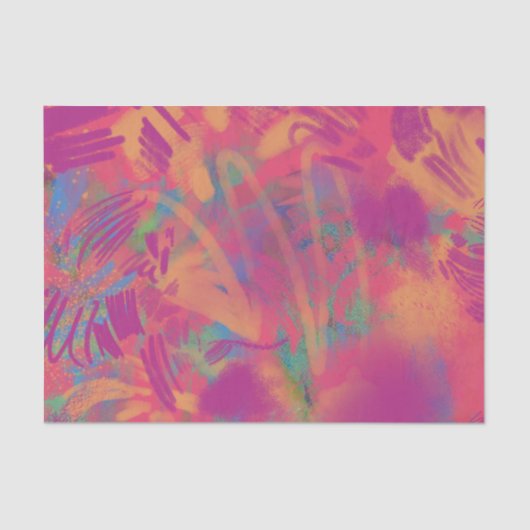 Textielpapier voor meerkleurige verf tissuepapier (Voorkant)