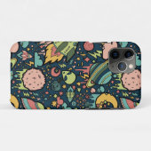 Textielpatronen Aliens Rockets Case-Mate iPhone Case (Achterkant (horizontaal))