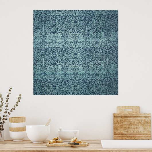 textielpatroon Brer Rabbit William Morris Poster (Keuken)