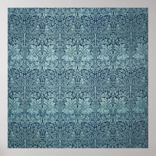 textielpatroon Brer Rabbit William Morris Poster (Voorkant)