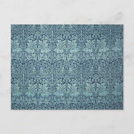  textielpatroon Brer Rabbit William Morris Uitnodiging Briefkaart (Voorkant)