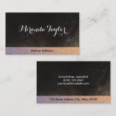 Textielpatroon en grafische structuur visitekaartje (Voorkant / Achterkant)