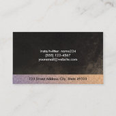 Textielpatroon en grafische structuur visitekaartje (Achterkant)