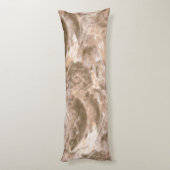 Textielpatroon met een getextureerde beige achterg lichaamskussen (Achterkant (Verticaal))