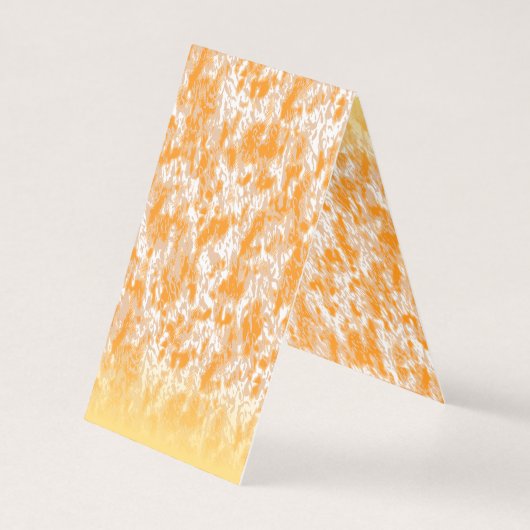 Textielpatroon met een levendig oranje en goud kaart (Achterkant)