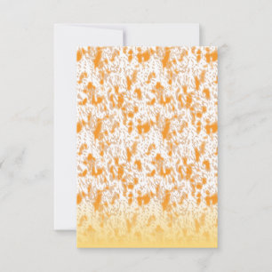 Textielpatroon met een levendig sinaasappel en gou aankondiging