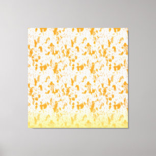 Textielpatroon met een levendig sinaasappel en gou canvas afdruk
