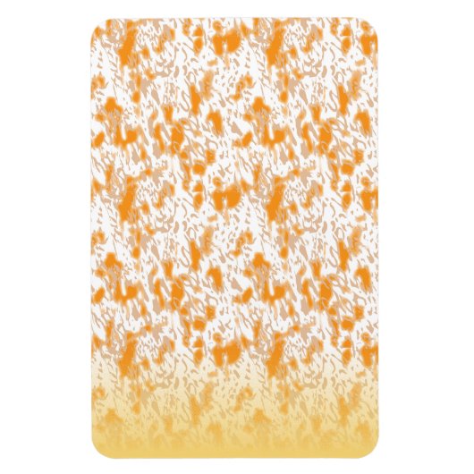 Textielpatroon met een levendig sinaasappel en gou magneet (Verticaal)