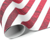 Textielpatroon rode diagonaal gestreepte Folie Cadeaupapier (Rol Hoek)