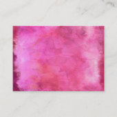 Textielpatroon roze Waterverf Cranberry Visitekaartje (Voorkant)