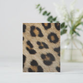 Textielpatroon van leopard Fur Briefkaart (Staand voorkant)