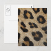 Textielpatroon van leopard Fur Briefkaart (Voorkant / Achterkant)