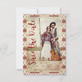 Textielstof Boho Texture Elopement Boho Couple Save The Date