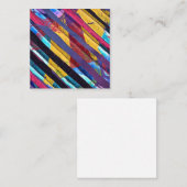 Textielstrepen Notitiekaartje (Voorkant / Achterkant)